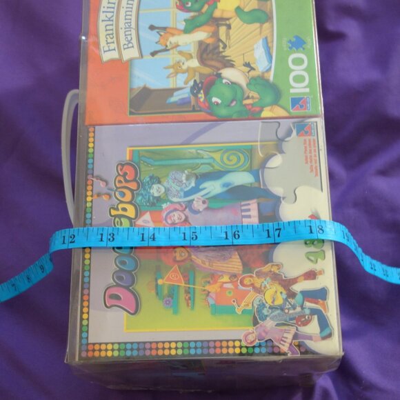 Vintage Sure-Lox Barney Doodlebops & Franklin Benjamin Puzzles New Never Used - Picture 14 of 16